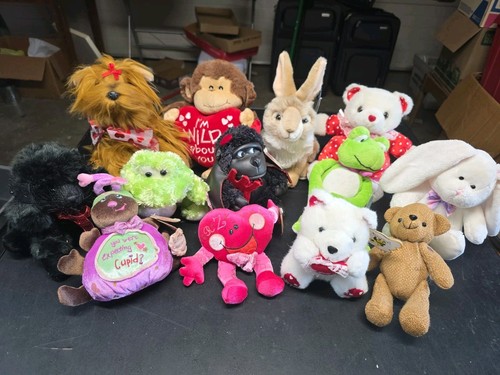 Lot stuffed animals - lot, 13