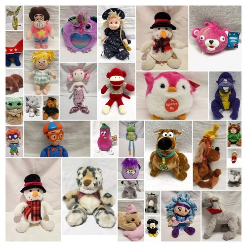 Lot assorted plush toys - lot,