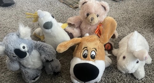 Plush animal lot clean - lot, of