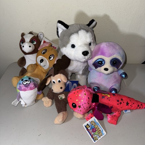 Lot small plush animals - small,
